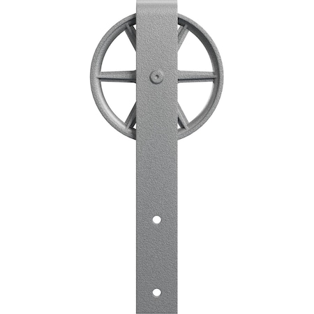 Ekena Millwork Premium Wagon Wheel Roller Hanger w/ Bolts for Barn Door for 2 1/4" Doors, PC Chrome GB60015RWCR